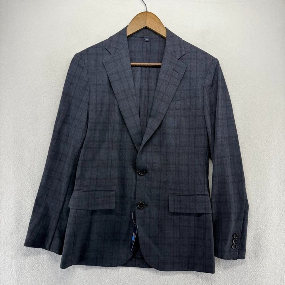 J Crew Thompson Suit Jacket Men's 34 Short Window Plaid Check Deconstructed NEW
